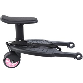   BAOMOM Univerzális testvérfellépő levehető üléssel hevederrel, rózsaszín