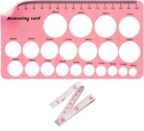 Mellbimbó mérő szilikon vonalzó AJÁNDÉK mérőszalaggal