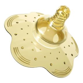 Virág formájú mellbimbó védő cumi - barna