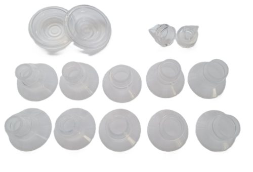 Momcozy S12/S12pro/S9/S9 Pro mellszívóhoz tölcsér (10db), és szelep, membrán csere szett (2x2) 