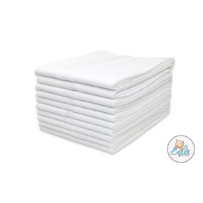  EgaKids hagyományos textil pelenka 10 db-os készlet - 80x80 cm, 100% pamut, fehér