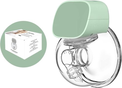 S9 hordozható kéz nélküli hands free mellszívó AJÁNDÉK melltartó pánt és pótszelep, 800mAh erős motor, 180ml, csendes, stimuláló / fejő mód, 5 fokozat, BPA mentes