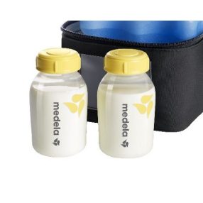   Medela mellszívóhoz anyatejtároló palack,  tároló üveg csavaros kupakkal 150 ml (2 db ) 