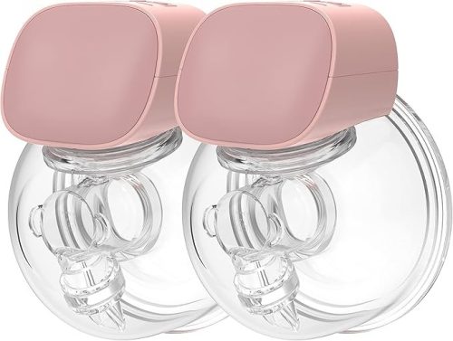 S9 hordozható kéz nélküli hands free mellszívó szett (dupla), AJÁNDÉK melltartó pánt és pótszelep, 800mAh erős motor, 180ml, csendes, stimuláló / fejés mód, 5 fokozat, BPA mentes