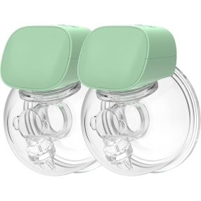   S9 hordozható kéz nélküli hands free mellszívó szett (dupla), AJÁNDÉK melltartó pánt és pótszelep, 800mAh erős motor, 180ml, csendes, stimuláló / fejés mód, 5 fokozat, BPA mentes